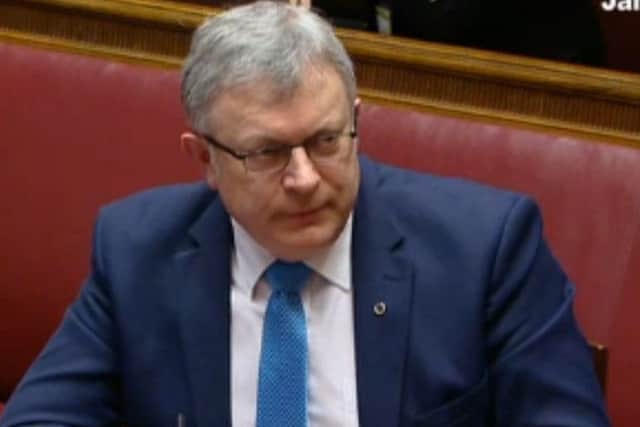 Patsy McGlone giving evidence to the RHI inquiry on Wednesday