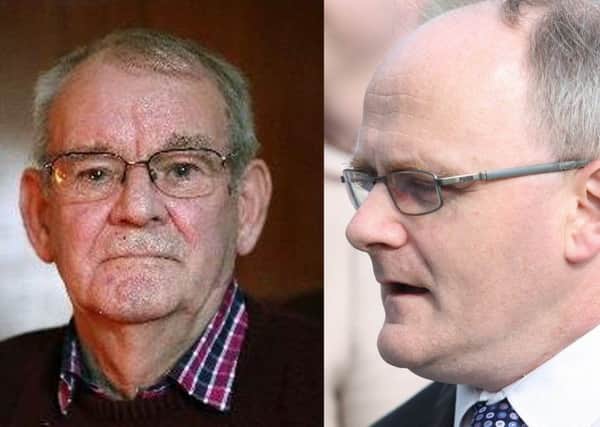 Kingsmill survivor Alan Black (left) and Sinn Fein MP Barry McElduff