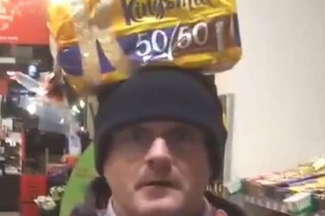 Barry McElduff in the tweeted video that has finally ended in his resignation as an MP