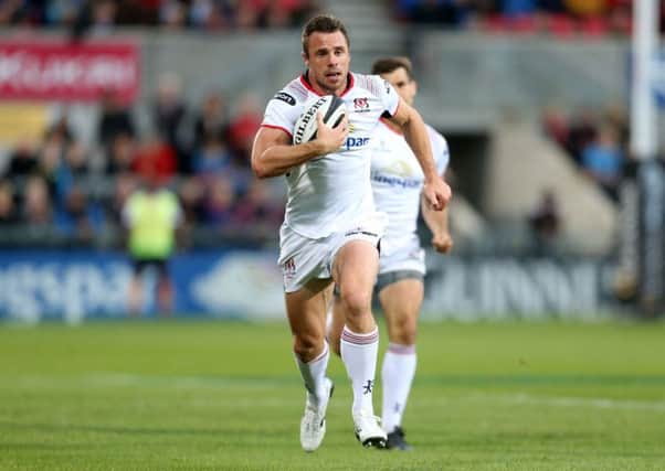 Tommy Bowe runs in for one of his many Ulster tries