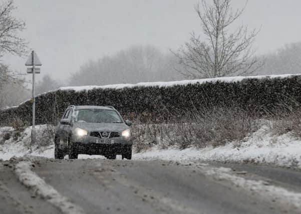 Wintry driving conditions
