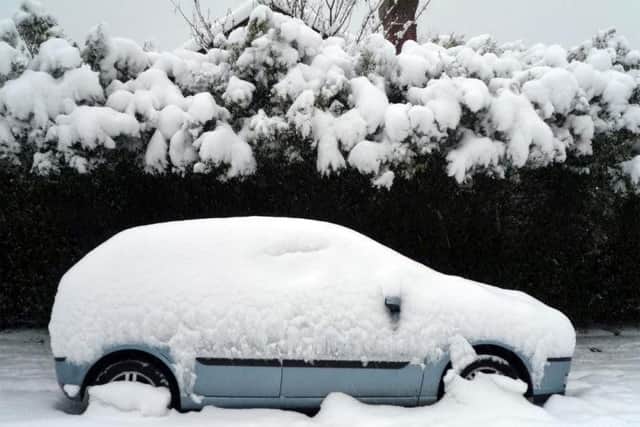 Clearing snow from your car: see advice below