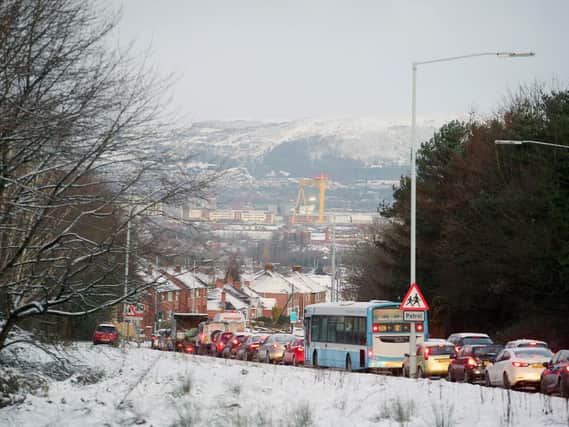 Traffic this morning in Belfast