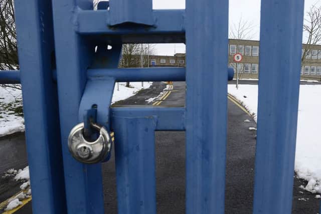 Ligoniel Primary School was one of almost 300 across Northern Ireland that closed on Wednesday