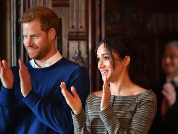 Prince Harry and Meghan Markle in Cardiff