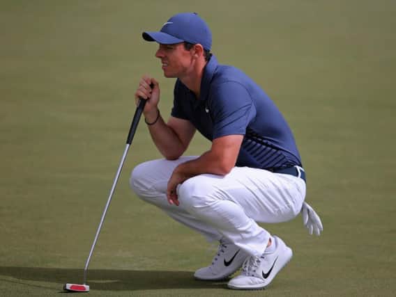 Rory McIlroy during the final round of the Abu Dhabi Championship on Sunday
