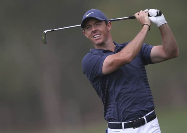 Rory McIlroy during his final round in Abu Dhabi