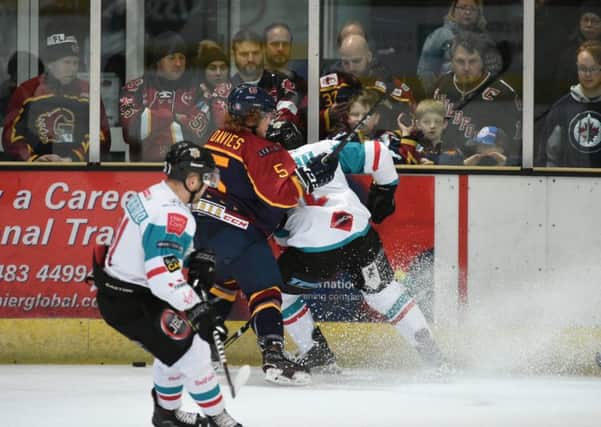 Action from the Belfast Giants game on Sunday night
