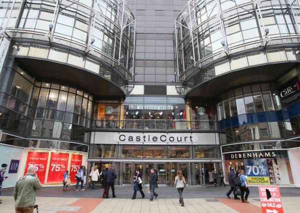 File photo dated 05/01/13 of CastleCourt shopping centre in Belfast, as new research has found that the multi-million pound sale of the popular shopping centre has significantly boosted Northern Ireland's commercial property market. Photo credit: Paul Faith/PA Wire