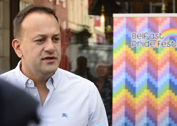 05-08-2017:  Taoiseach Leo Varadkar attending the gay pride breakfast in The Northern Wig, Belfast