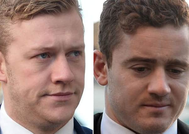 Ulster and Ireland rugby stars Stuart Olding and Paddy Jackson