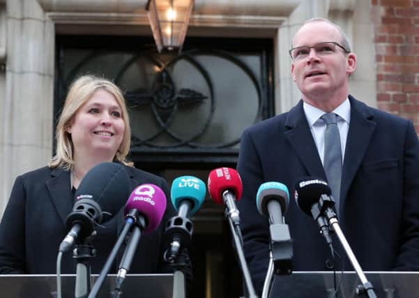 Secretary of State for Northern Ireland, Karen Bradley and Irish Foreign Affairs Minister, Simon Coveney