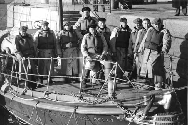 The Royal National Lifeboat Institution's volunteer crew at 

Donaghadee in Northern Ireland, aboard the Sir Samuel Kelly lifeboat, risked their 

lives in monstrous seas to save 33 passengers.