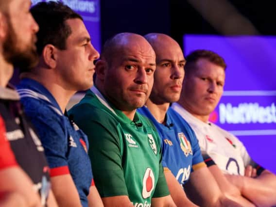 Ireland captain Rory Best at Wednesday's Nat West 6 Nations Launch in London with the other Union captains