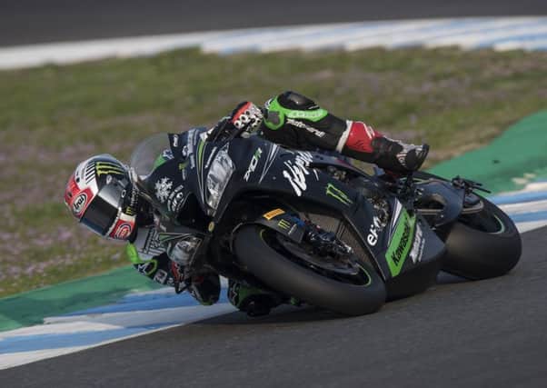 Jonathan Rea during the winter test at Jerez in Spain.