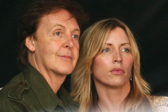 Sir Paul McCartney and Heather Mills.