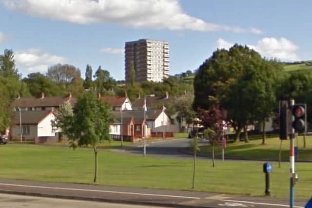 Whincroft House, Braniel, Belfast, with its old flat roof - before the £210,000 new one was added