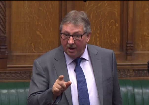Sammy Wilson, DUP MP, in the Commons on Brexit on Tuesday