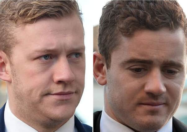 Ulster and Ireland rugby stars Stuart Olding and Paddy Jackson
