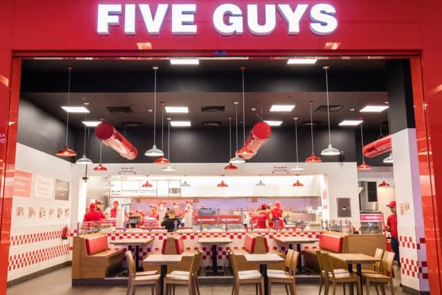 A typical Five Guys restaurant