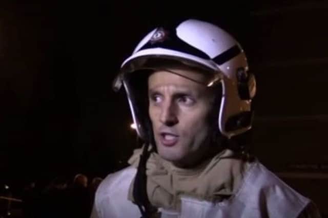 Geoff Somerville, fire group commander (BBC)