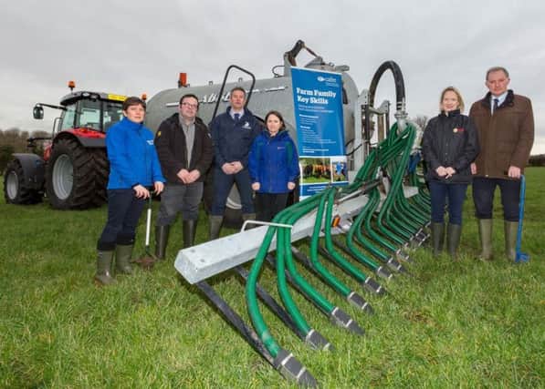 Last week GrÃ¡inne McCarney, CAFRE; Donal McAtamney, NIAPA; Eamonn Matthews, AI Services; Colleen Ward AFBI; Aileen Lawson, UFU and George Mathers, CAFRE launched the EAA Soils Scheme training at Greenmount.