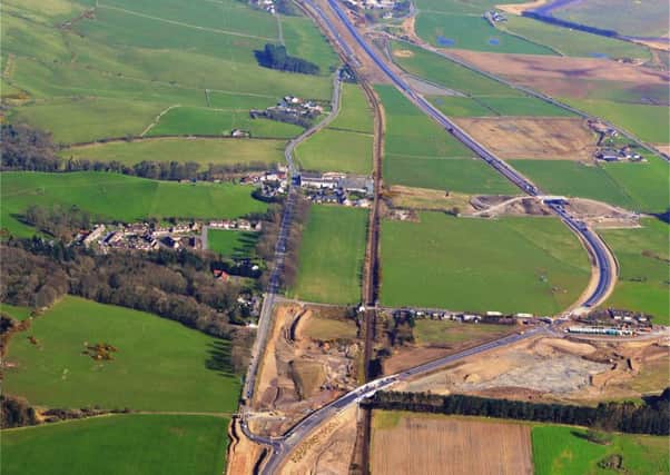 The A75, which runs for 95 miles from Stranraer towards the M6 motorway, is overwhelmingly single carriageway and still passes through two villages. Above a bypass of Dunragit, another village on the route,
 that opened in recent years