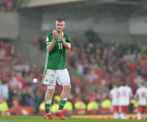 Chris Brunt  says he will speak to Northern Ireland manager Michael O'Neill before making any decisions on his international future. (
Photo Colm Lenaghan/Pacemaker Press)