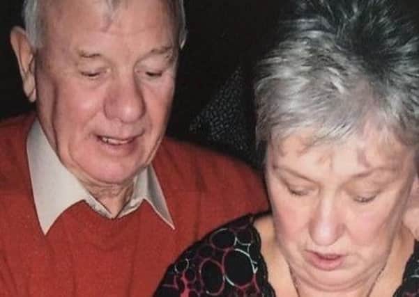 Christine McCartney pictured with her late husband.
