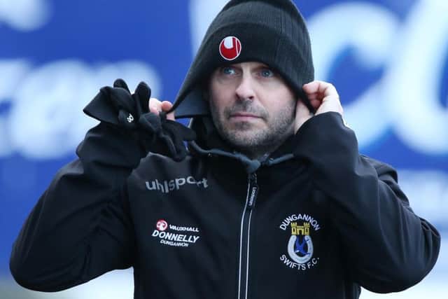 Dungannon Swifts manager Rodney McAree.