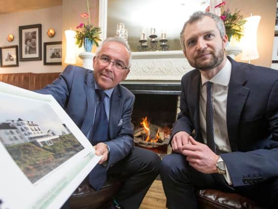 Expansion plans at the Bayview Hotel in Portballintrae - Trevor Kane, Managing Director, Bayview Hotel and Christopher Murray, Relationship Director, Barclays Northern Ireland