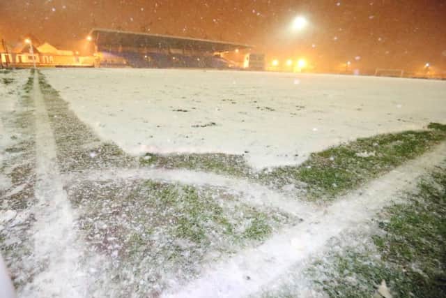 The scene at the  Ballymena Showgrounds