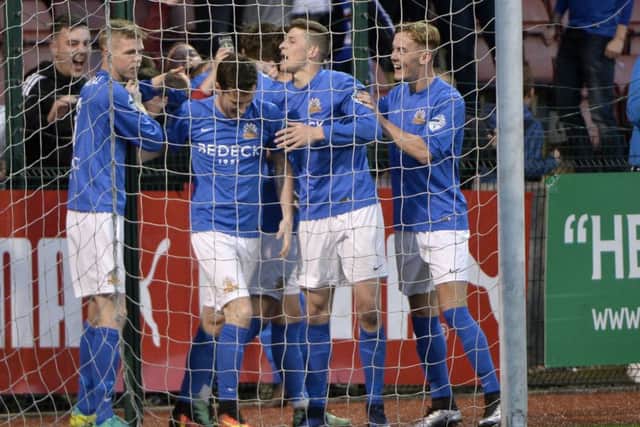Andy McGrory was on target for Glenavon from the penalty spot.