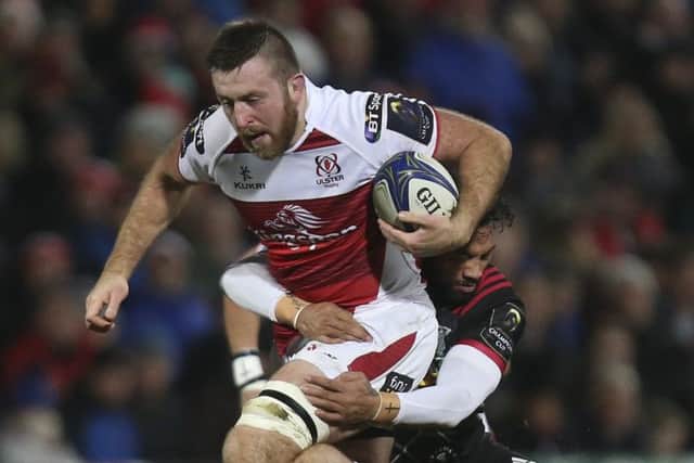 Ulster's Alan O'Connor in action against Harlequins
