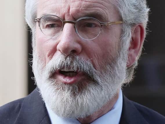 Outgoing Sinn Fein president Gerry Adams