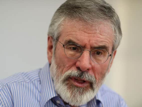 Outgoing Sinn Fein president Gerry Adams