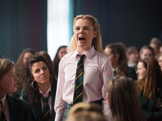 Saoirse Monice Jackson who plays Erin Quinn in Derry Girls. (Photo: Channel 4)