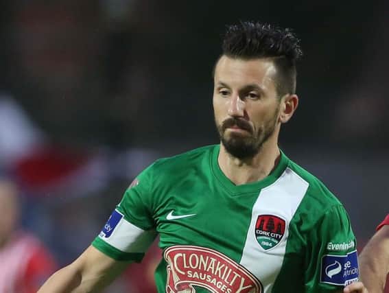 Liam Miller, seen here playing for League of Ireland side Cork City