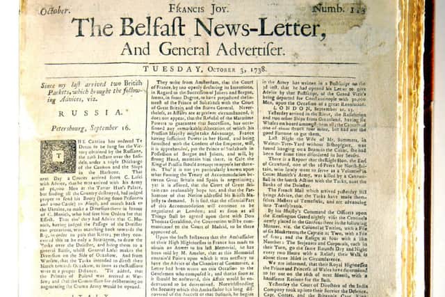 The first surviving News Letter, above, from October 1738, months before Charles Thomson lands in America, reports on "four more families murdered by Indians" in Virginia. It puts in context Thomson's generosity towards native Americans