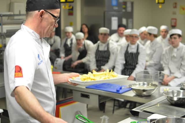 'Post awards, I was back in SouthÂ WestÂ College with theÂ catering students, its a great experience being in the NIÂ colleges!'