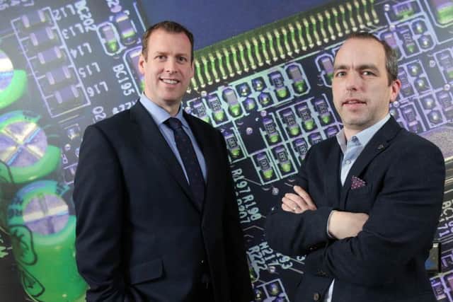 Steve Harper, Invest NI Executive Director for International Business with Jonny Smith, CEO Simply NUC Ltd