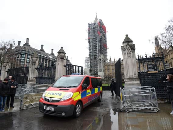 The incident at the Houses of Parliament