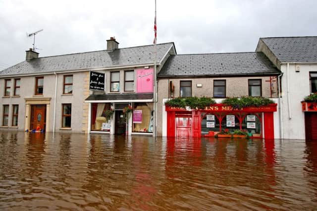 The flooded Diamond area in Ahoghill in August 2008. Pic Kenny Allen.