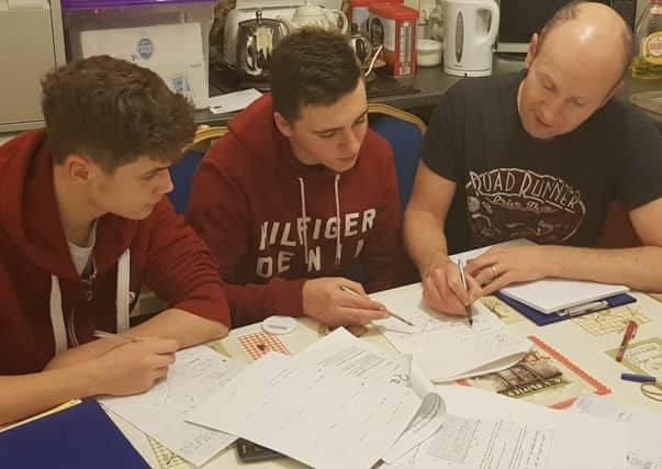 Young Orangemen meet in Markethill every Tuesday for extra tuition in GCSE Maths and English
