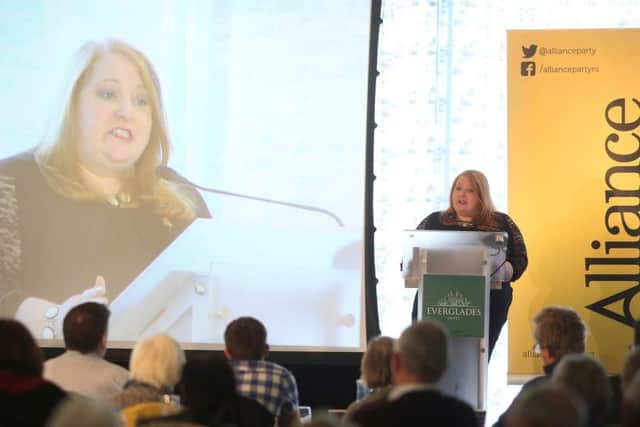 Naomi Long, leader of Alliance, above, has descended to the level of personal attacks, says Bryson