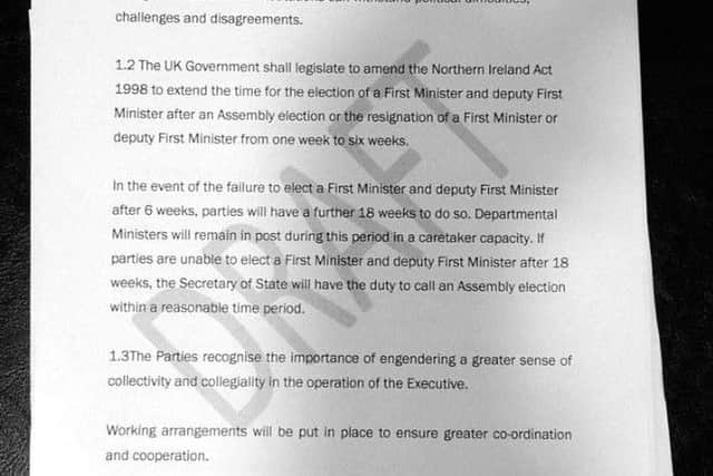 The draft agreement has been published on Eamonn Mallies website