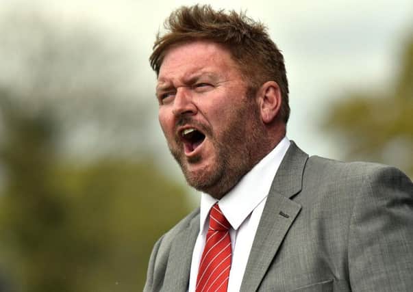 Portadown manager, Niall Currie was far from happy with his side's display at Limavady but the draw secured the Shamrock Park club's place in the top six of the Bluefin Championship One.