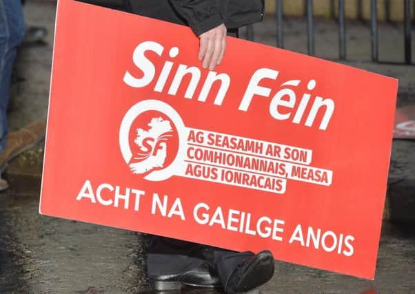 Sinn Fein's Irish language campaign is 'built on a deception' said DUP MP Gregory Campbell