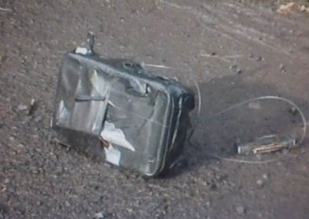 An improvised under vehicle explosive device