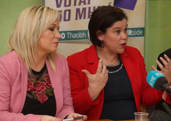 Neither of Sinn Fein's women leaders Michelle ONeill and Mary Lou McDonald are fluent Irish speakers